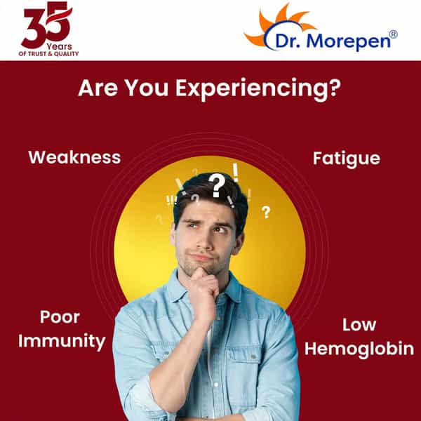 Dr. Morepen Iron & Zinc | L Methykl Folate Vitamin C & Zinc | Tablets | 60 No's