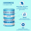 Power Gummies Gorgeous Hair & Nails Growth | Now With No Added Sugar & New Heart Shape - 30 Gummies