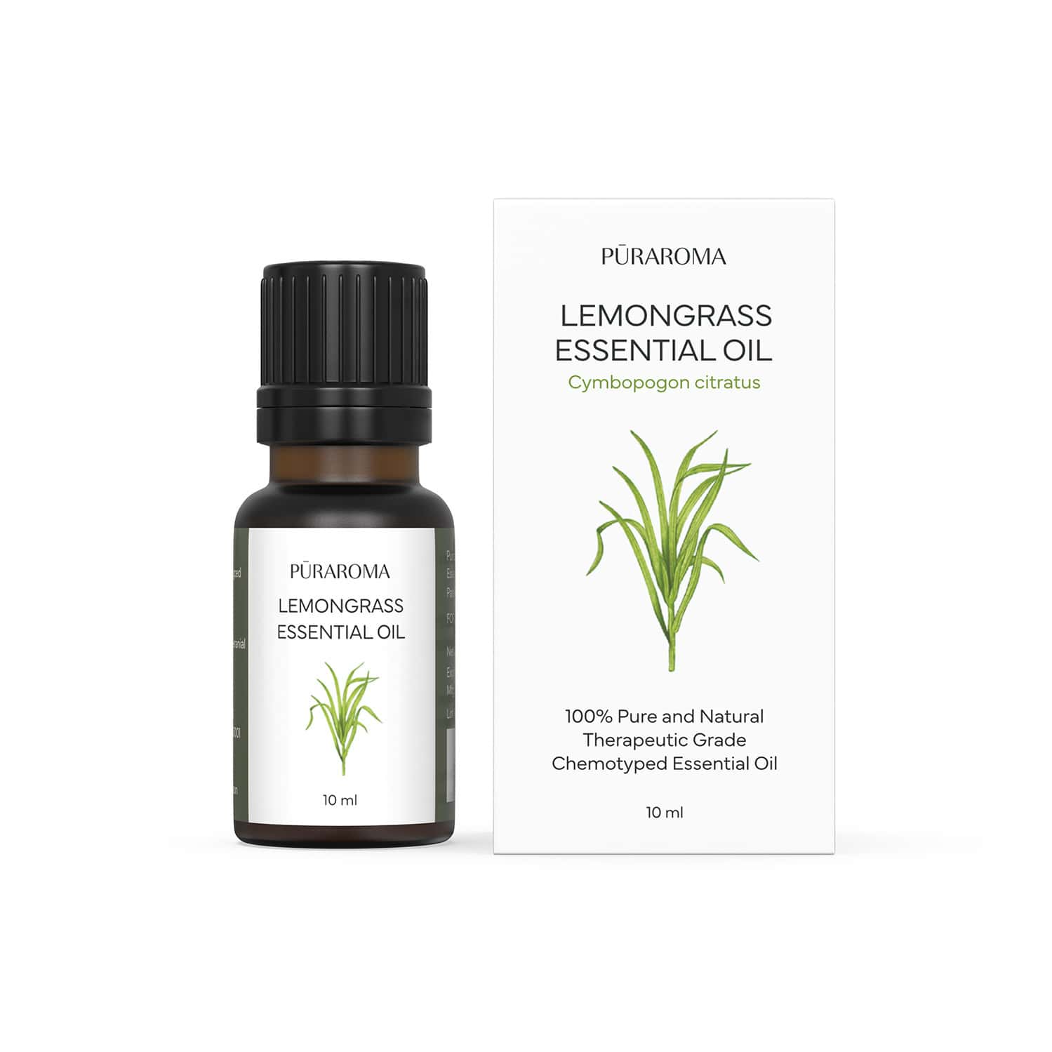 Puraroma Lemongrass Essential Oil - 10 Ml