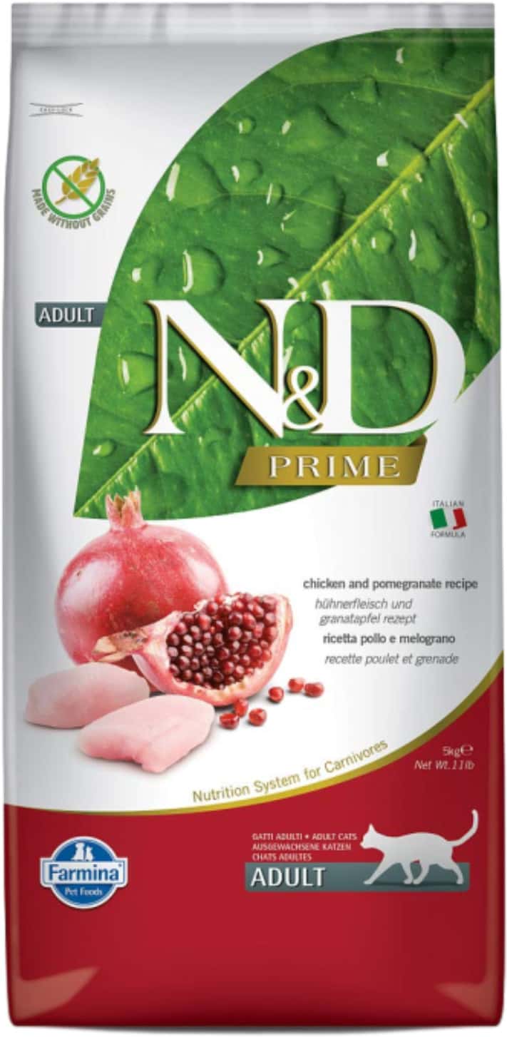 Farmina Pet Foods N&d Grain Free Chicken & Pomegranate Cat Food | Pocket Deo For Dogs Free | 5 Kg