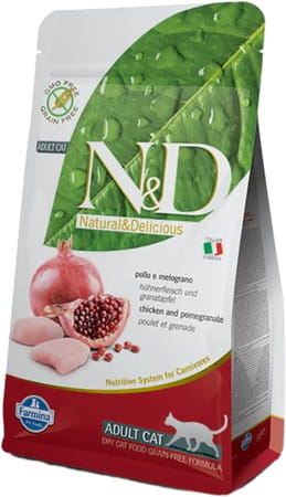 Farmina Pet Foods N&D Grain Free Chicken & Pomegranate Cat Food | Pocket Deo For Dogs Free | 5 Kg
