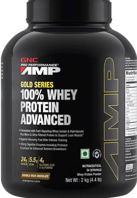 Buy GNC AMP GOLD SERIES 100% WHEY PROTEIN ADVANCED- LBS KG