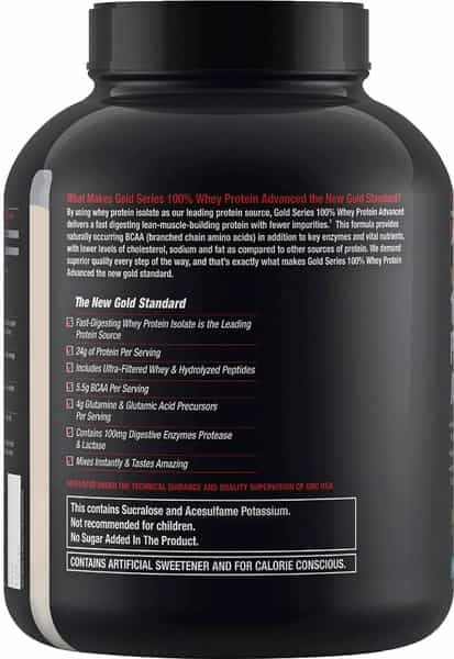 Gnc Amp Gold Series 100% Whey Protein Advanced- 4.4 Lbs 2 Kg (Double Rich Chocolate)