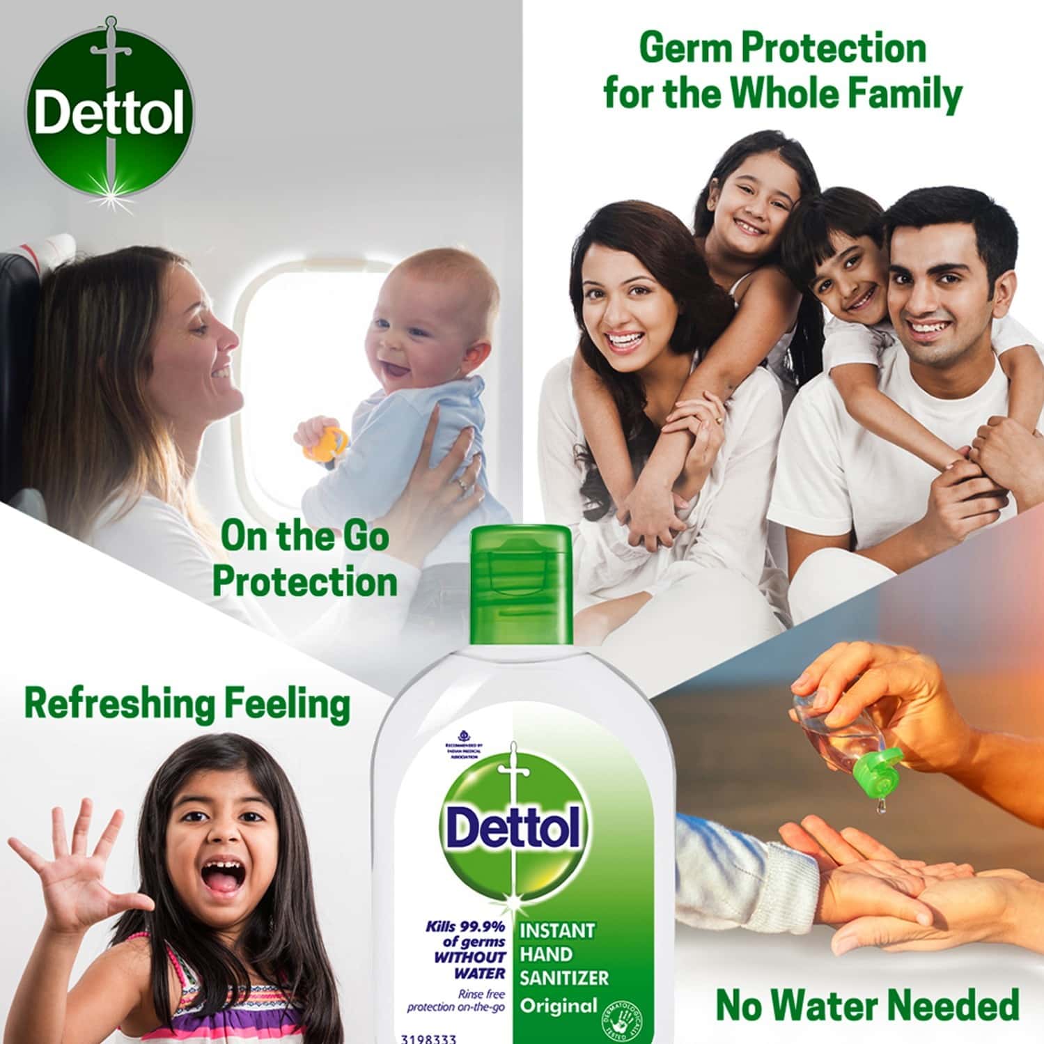 Buy DETTOL ORIGINAL GERM PROTECTION ALCOHOL BASED HAND SANITIZER