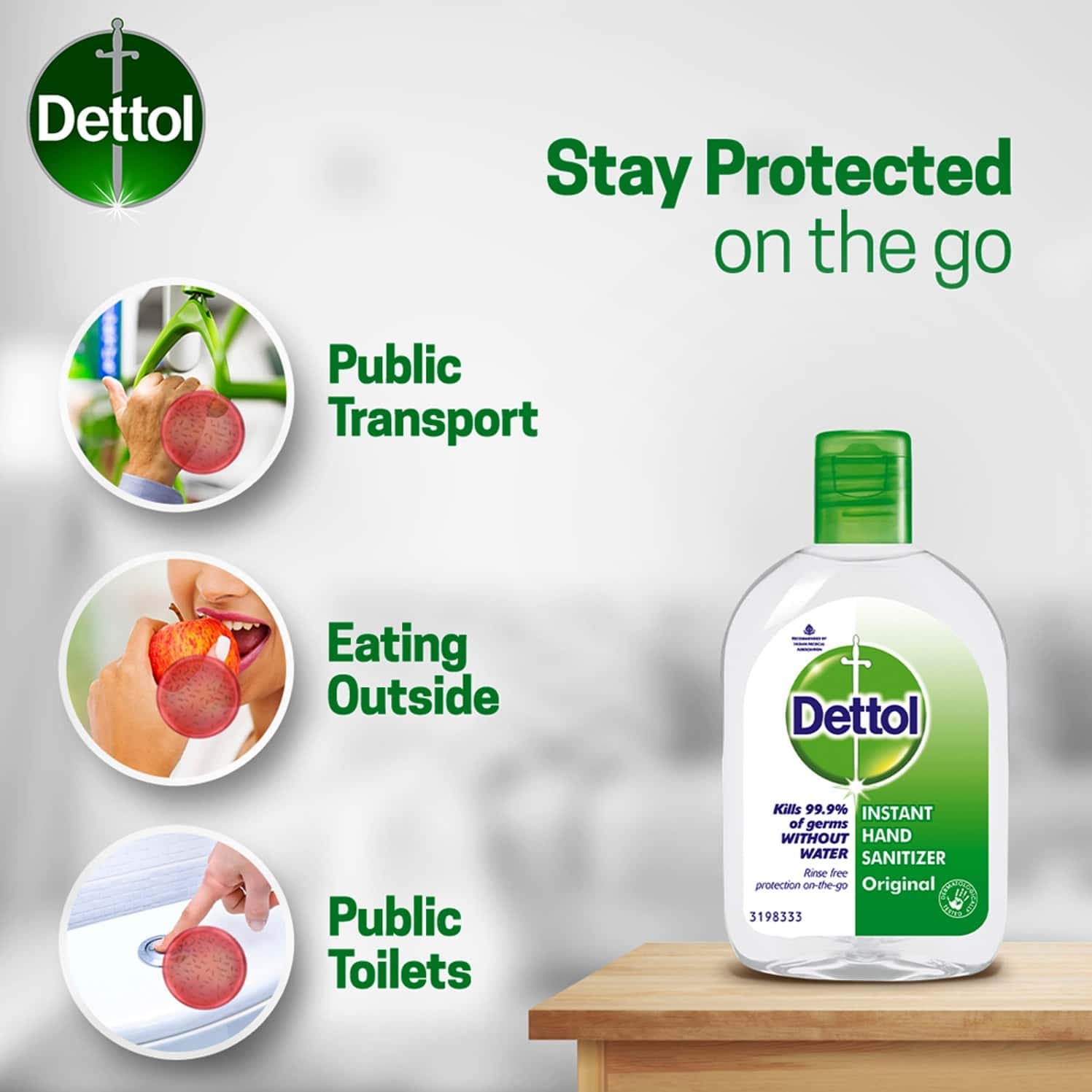 Buy DETTOL ORIGINAL GERM PROTECTION ALCOHOL BASED HAND SANITIZER