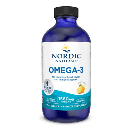 Nordic Naturals Omega 3 Liquid 1560 Mg Omega 3 Fatty Acid Sardine Fish Oil Syrup With Epa & Dha 8 Oz