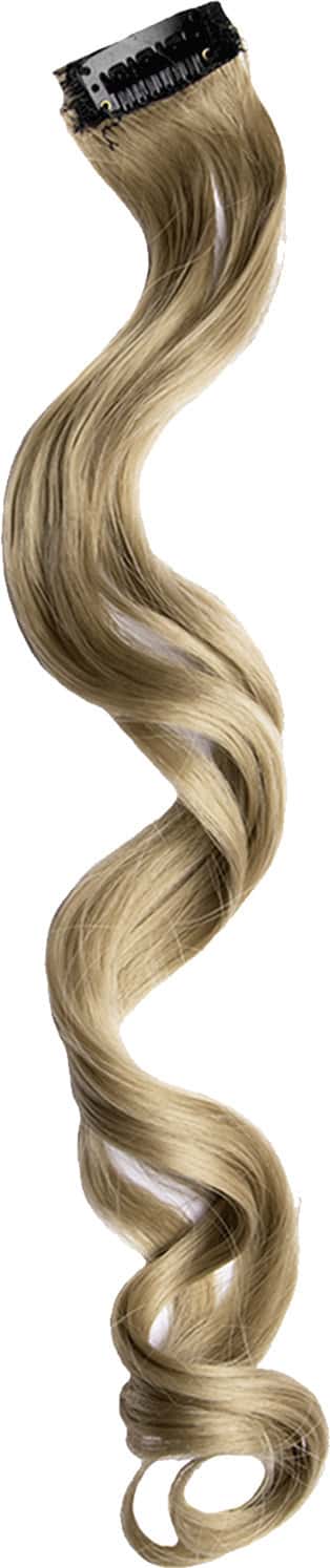Streak Street Wood Brown Curly Clip-On Strands