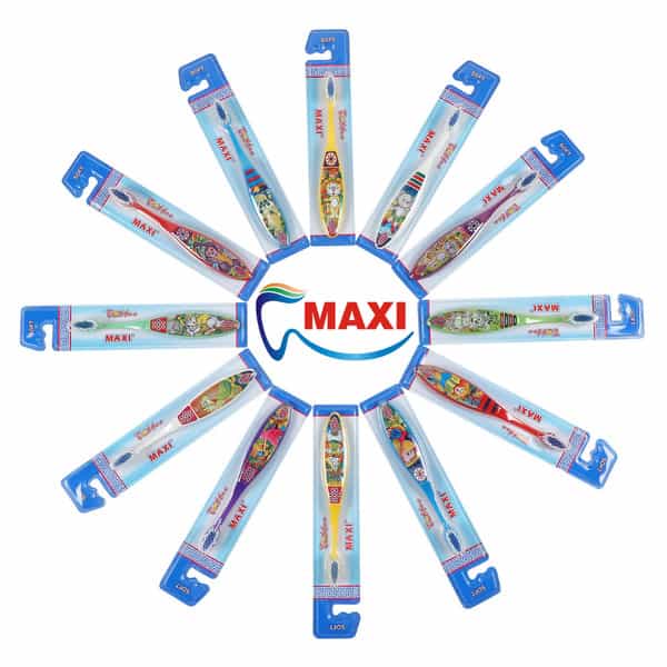 Maxi Toffee Junior Soft Toothbrush (Pack Of 12)