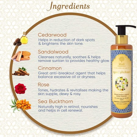 Khadi Essentials Vitamin C Body Wash With Himalyan Herbs Shower Gel - 200 Ml