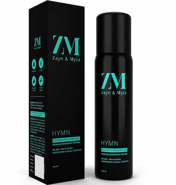 Zm Zayn & Myza Hymn No Alcohol Body Spray For Men 120 Ml