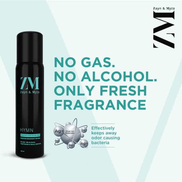 Zm Zayn & Myza Hymn No Alcohol Body Spray For Men 120 Ml