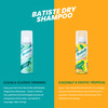 Batiste Clean & Classic Original Coconut & Exotic Tropical Dry Shampoo - 100Ml (Pack Of 2 X 50Ml)