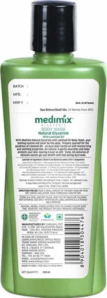 Medimix Ayurvedic Naturalglycerine With Lakshadi Oil Body Wash - 250 Ml
