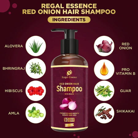 Regal Essence Red Onion Hair Shampoo With Biotin For Healthy Hair-300ml