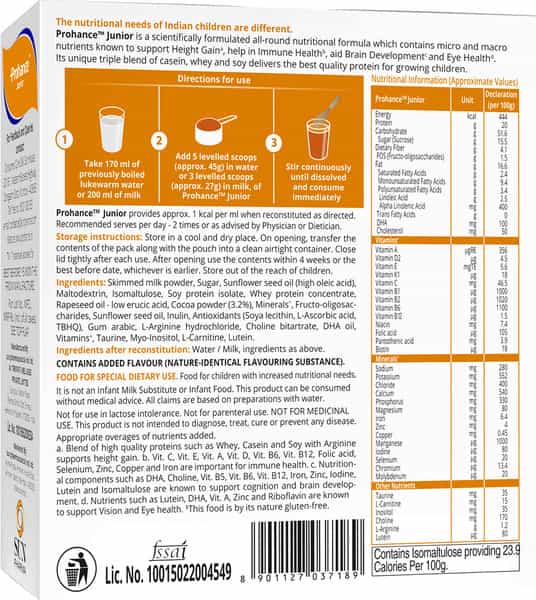 Prohance Junior Chocolate Refill Powder - 200 Gm