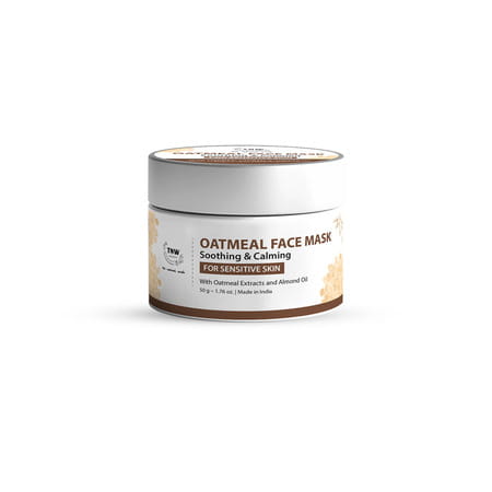 Tnw - The Natural Wash Oatmeal Soothing & Calming Facemask For Sensitive Skin | Instant Glow | 50g