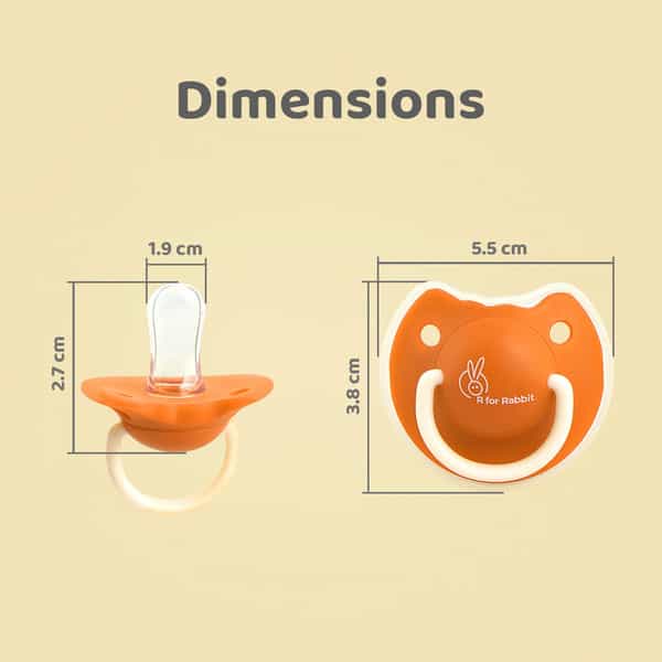R For Rabbit Tusky Pacifier-M Orange