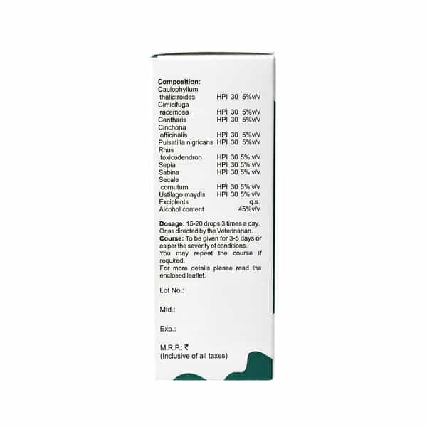 Baksons Homoeopathy Utero Aid Drops For Veterinary Use 30 Ml