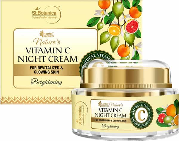 Oriental Botanics Nature's Vitamin C Brightening Face Night Cream - With Kakadu Plum - 50 Gm