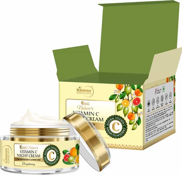 Oriental Botanics Nature's Vitamin C Brightening Face Night Cream - With Kakadu Plum - 50 Gm
