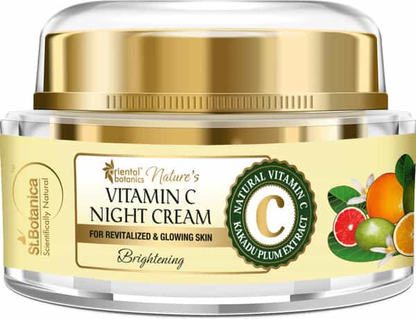 Oriental Botanics Nature's Vitamin C Brightening Face Night Cream - With Kakadu Plum - 50 Gm