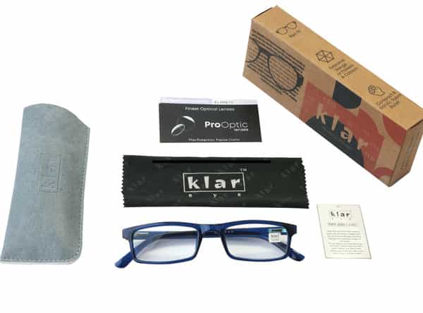 Klar Eye Rectangle Full Rim Reading Glasses Men And Women +0.75 To +3.500.75 Power Matte Black