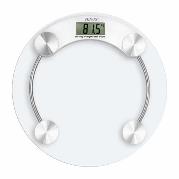Venus (India) Round Electronic Digital Personal Bathroom Weight Machine | Upto 180Kg