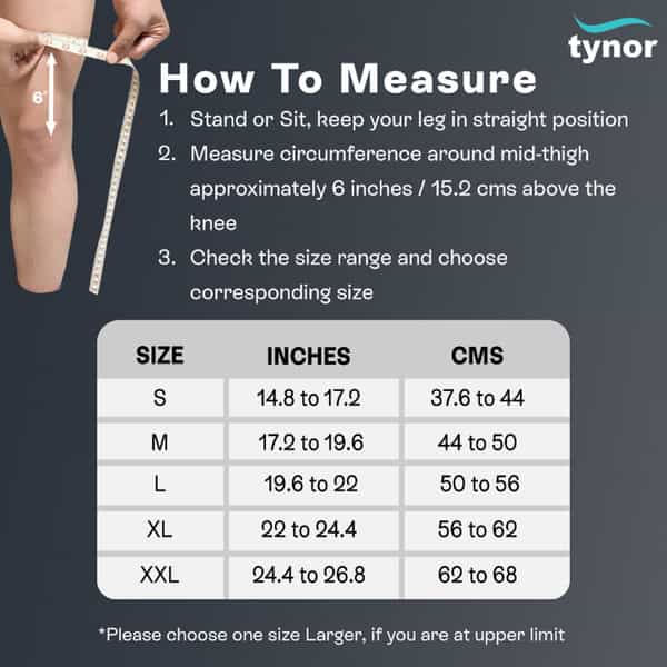 Tynor Functional Knee Support Grey Large 1 Unit