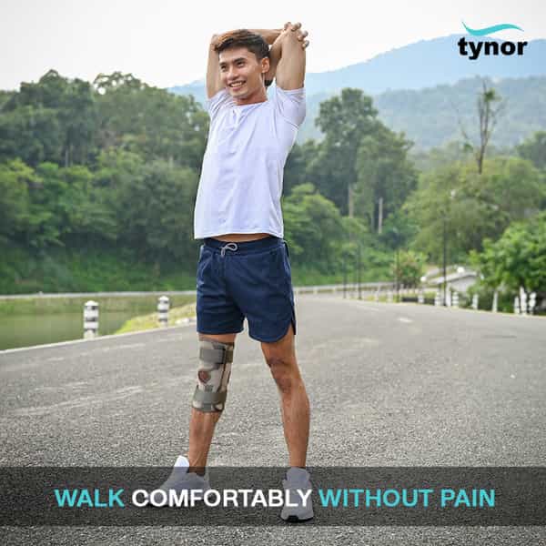 Tynor Functional Knee Support Grey Large 1 Unit