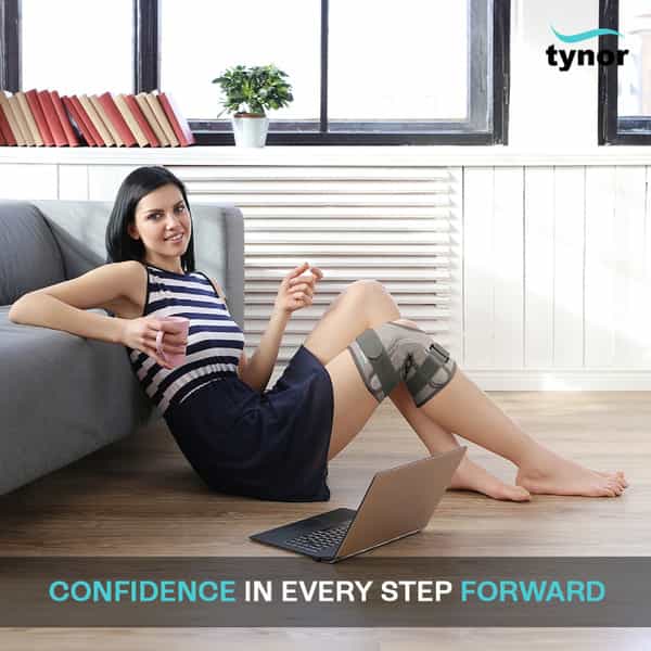 Tynor Functional Knee Support Grey Large 1 Unit