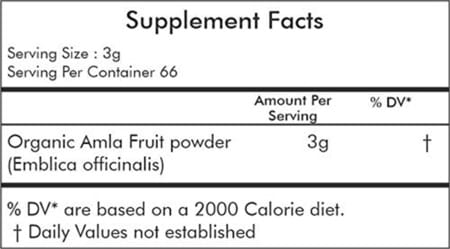 Naturz Ayurveda Organic Amla Powder - 200 Gms (Pack Of 2)