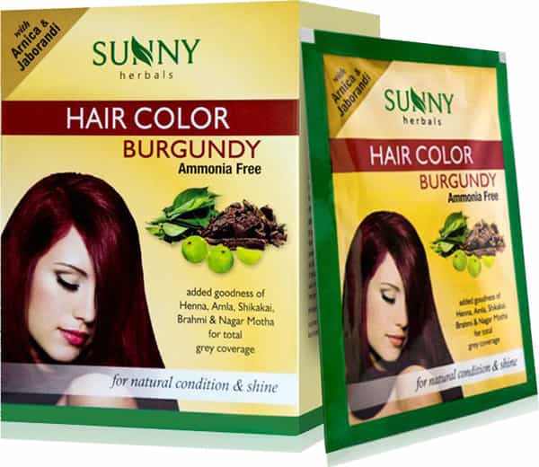 Sunny Light Burgandy Hair Colour 2X10gm