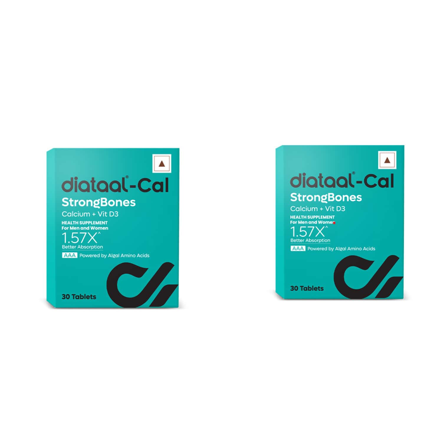 Diataal Cal Strongbones Calcium With Vit D3 - 30 Tablets - Buy One Get One