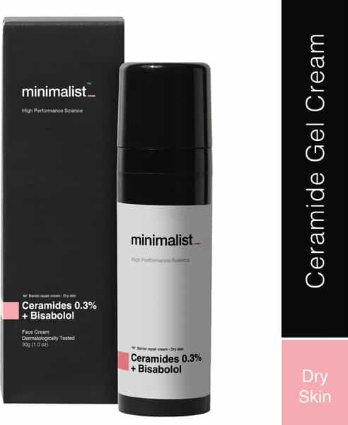 Minimalist 0.3% Ceramide Barrier Repair Moisturizing Cream For Dry Skin With Bisabolol - 30 G