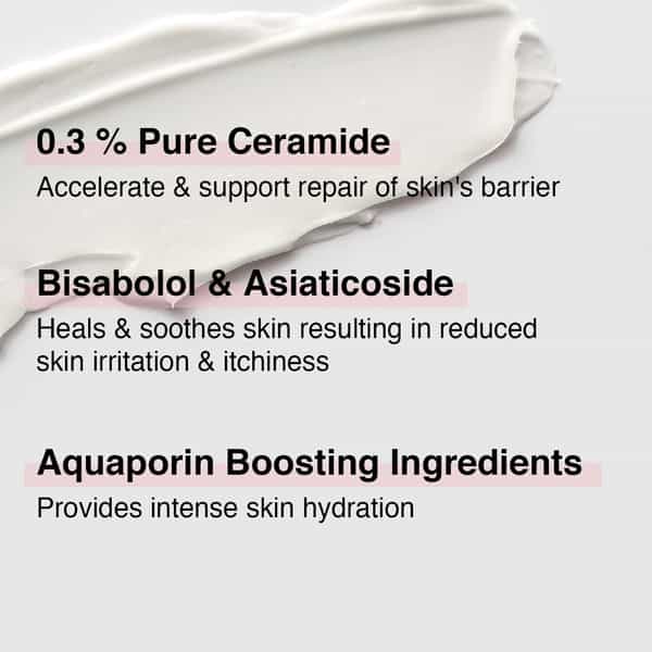 Minimalist 0.3% Ceramide Barrier Repair Moisturizing Cream For Dry Skin With Bisabolol - 30 G