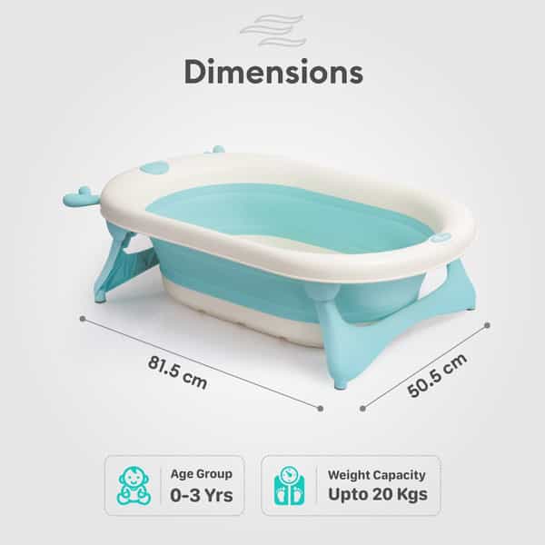 R For Rabbit Bubble Double Aqua Baby Bath Tub - Blue