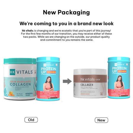 Hk Vitals Skin Radiance Collagen | Orange | 100 G With Proteinup Women | Chocolate | 400 G