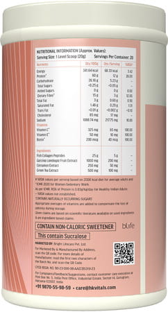 Hk Vitals Skin Radiance Collagen | Orange | 100 G With Proteinup Women | Chocolate | 400 G