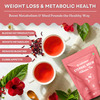 Nutrazen Eternal Brew Hibiscus Tea With Hibiscus Flower Petals | Natural Antioxidant - 30 Servings