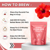 Nutrazen Eternal Brew Hibiscus Tea With Hibiscus Flower Petals | Natural Antioxidant - 30 Servings