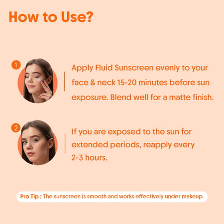 Aravi Organic Oil-Free Fluid Sunscreen Serum Spf 50 Pa++++ - Lightweight - 50ml