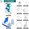 K-Life 102 Steam Respiratory Machine Kit For Baby Adults Kids Asthma Patients Nebulizer (White)