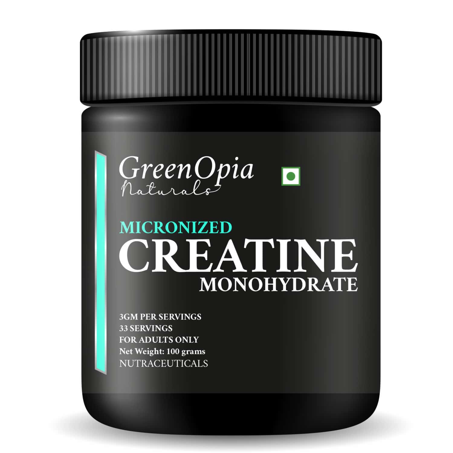 Greenopia Micronized Creatine Monohydrate Powder 100g