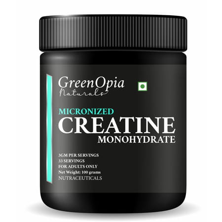 Greenopia Micronized Creatine Monohydrate Powder 100g