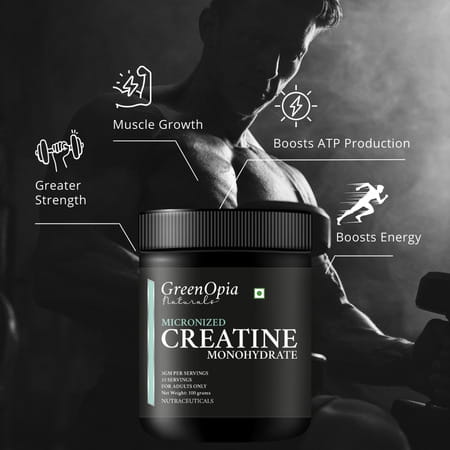 Greenopia Micronized Creatine Monohydrate Powder 100g