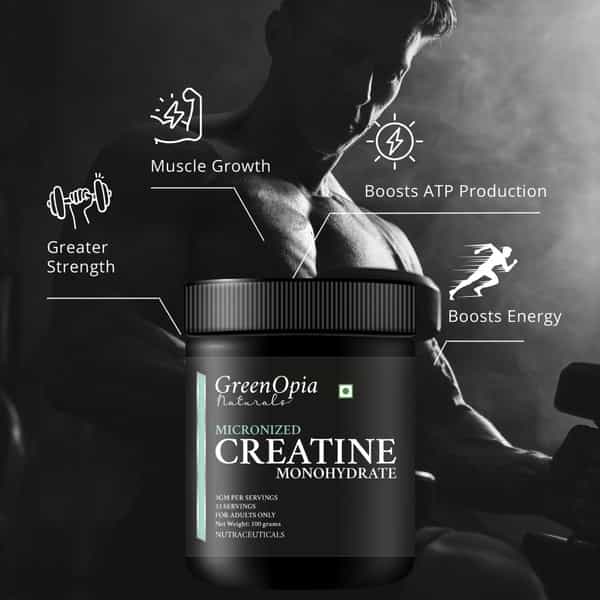 Greenopia Micronized Creatine Monohydrate Powder 100G