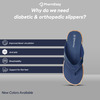 Pharmeasy Women'S Diabetic & Orthopedic Slippers - Blue - Size Uk 4