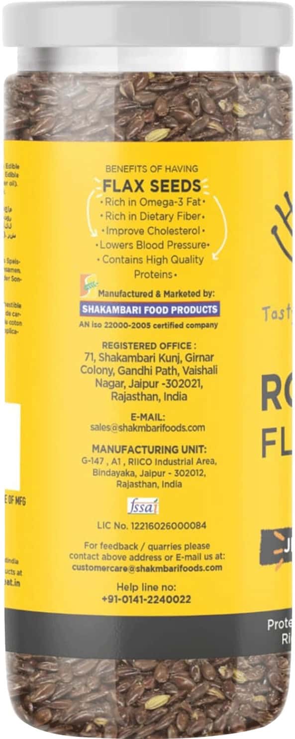 Buy HEALTHY TREAT ROASTED FLAX SEED AJWAIN JEERA 750 GM PACK OF 5
