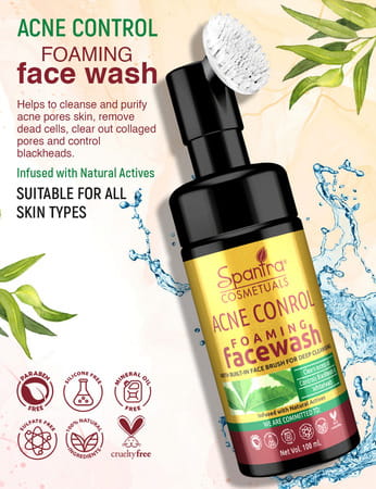 Spantra Acne Control Foaming Face Wash 100ml