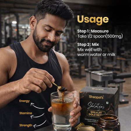 Sheopals Shelatejas Shilajit Gold Resin 20Gm